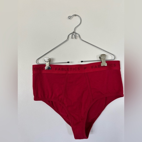 NWOT Fabletics 24/7 High Waisted Brief Red XL - Picture 3 of 8